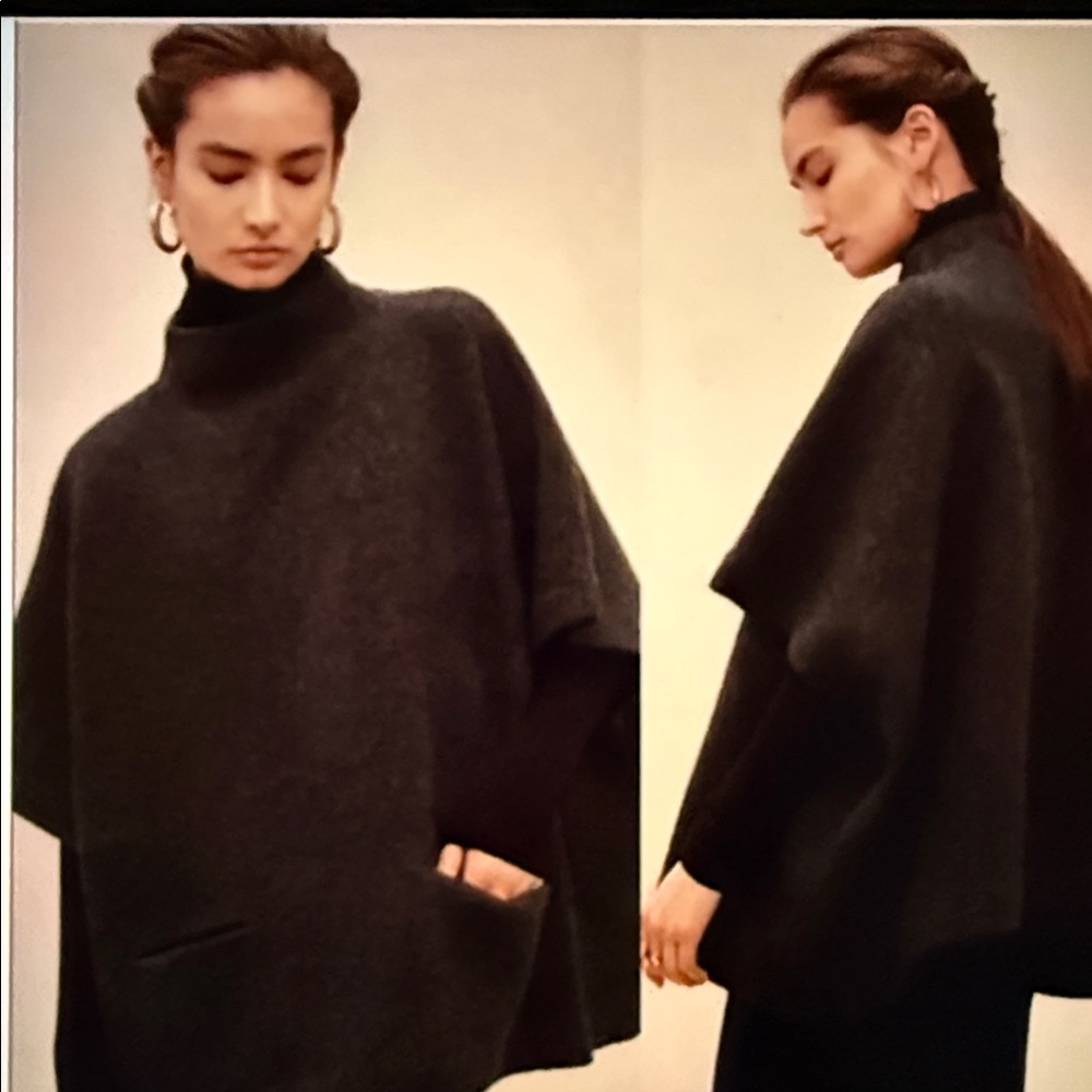 Wilfred Touraine Merino Sweater Poncho